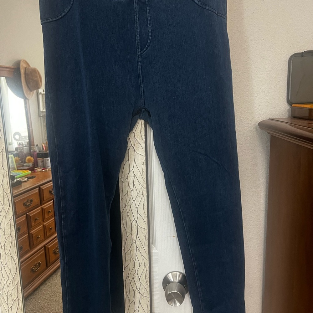 Dark Blue Denim Jeggings